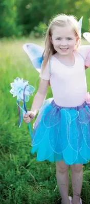 Produktbild von Kinderkostüm Fancy-Flutter-Set, Farbe blau