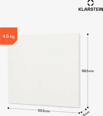 Obrázek produktu pro Klarstein Infračervený ohřívač s termostatem, elektrický ohřívač 300 W, infračervený ohřívač s obrazovým potiskem pro montáž na stěnu, IR panel s dálkovým ovládáním a časovačem, elektrický plochý radiátor, nástěnný ohřívač bez tvorby CO2