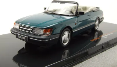Produktbild von Ixo Models CLC578 Saab 900 Cabrio 1991 grün metallic 1:43