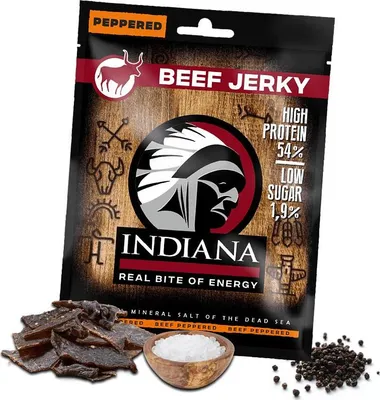 Produktbild von Indiana Jerky Beef 25 g peppered