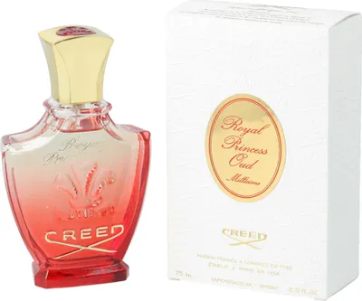 A perfume bottle and its box are displayed side-by-side against a white background.