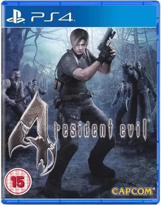 The cover art for the video game Resident Evil 4 for PS4.