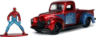Produktbild von FORD PICK-UP SPIDER MAN FIGUR 1941 rot, JAD33075, Maßstab1/32, JADA TOYS