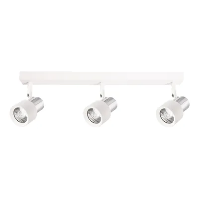 Image de Cino Plafonnier 3Xgu10 blanc + chrome Lampe de plafond Spots de plafond