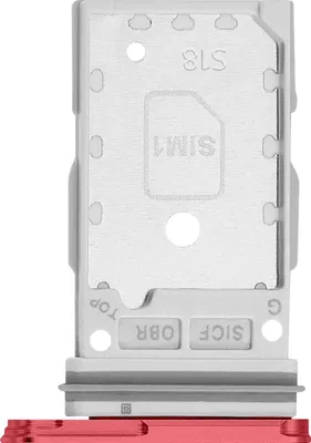 Obrázok produktu pre Samsung, originálne puzdro na kartu SIM pre Galaxy S25 / S25 Plus Dual Nano-SIM, červené