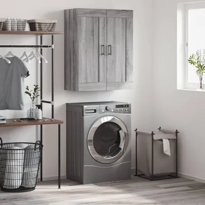 Obrázek produktu pro vidaXL Nástěnná skříňka Grey Sonoma 69,5x34x90 cm Dřevěný materiál