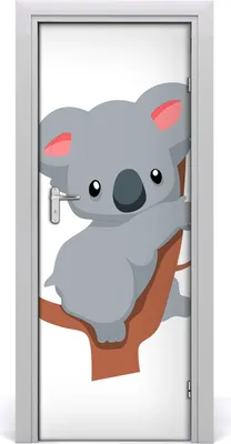 Produktbild von Tulup Türaufkleber 75x205 cm Dekorative Aufkleber Selbstklebend Wasserdichte Tapete Abnehmbar Schlafzimmer Wohnzimmer Wohnkultur - Panda in einem Baum