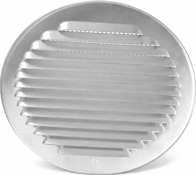 Immagine prodotto di Griglia di protezione dalle intemperie / griglia di ventilazione Ø 80 mm in alluminio con zanzariera