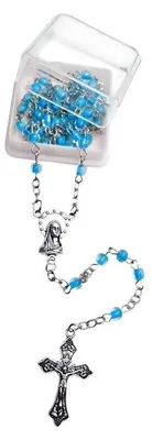 Produktbild von Art Sacrum Kinderrosenkranz blau, 41 cm, mit Geschenkbox