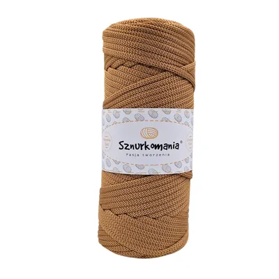 Zdjęcie produktu dla Sznurek poliestrowy 5mm 100m, płaski sznurek poliestrowy, sznurek szydełkowy, sznurek do makramy 5mm, przędza do makramy, przędza poliestrowa, błyszczący sznurek