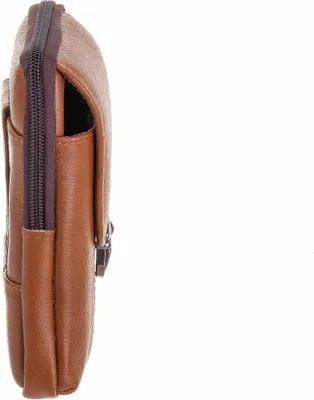 Produktbild von Red Point Uni Gürteltasche Hüfttasche Handytasche ca. 0,4 Liter 9 x 15 x 3 cm (B x H x T) - 19258-braun