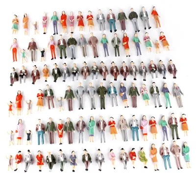 Produktbild von Modellbau Figuren 1:32 | Miniatur Modellbau Zubehör (100 Stück)