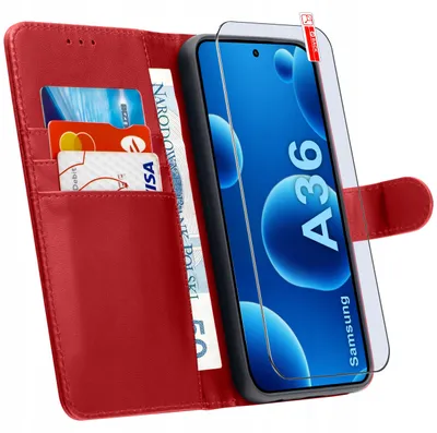 Zdjęcie produktu dla Etui Z Klapką Do Samsung A36 | A37 5G Zamykane Magnetyczne + Szkło