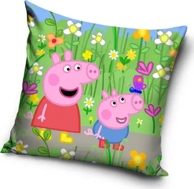 Produktbild von Kinder-Kissenbezug Ferkel Pepina Blooming Garden