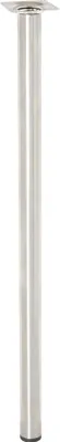 Produktbild von WAGNER Möbelbein/Verstellfuß TELESCOPE - Ø 30 x 600-900 mm, Anschraubplatte 60 x 60 mm, ausziehbar, Edelstahl-Optik- 12183901
