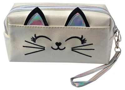 Image de Sac de rangement pour cosmétiques Juleeze JZTB0024W, couleur blanche, dimensions 18 x 10 cm