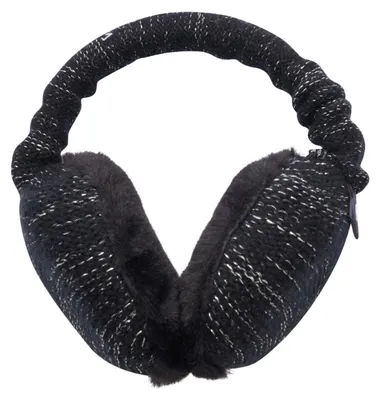 Image de Euro-Star Cache-oreilles ESRandy noir avec fils Polyester argentés, Couleur:noir