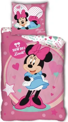 Produktbild von Disney Minnie Look Bettwäsche-Set 140×200cm, 63×63 cm Mikrofaser
