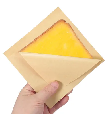 Backtüten aus Kraftpapier, 200 Stück, 15 x 15 cm, fettabweisend