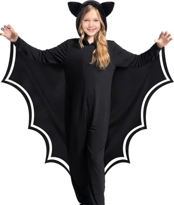 Produktbild von Spooktacular Creations Kinder Fledermaus Kostüm Schwarz Halloween Dress Up