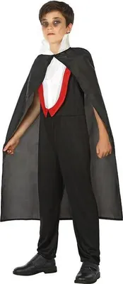 Produktbild von Atosa Vampirkostüm Für Kinder Schwarz 7-9 Years Schwarz 7-9 Years