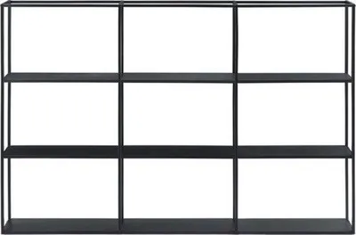 Produktbild von Schwarzer Metallischer Wandleiste - 160x18x110 cm - Dauerhaft und Stabil