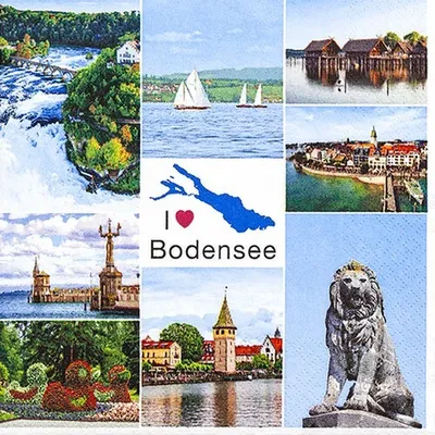 Produktbild von Servietten 33x33 cm - Bodensee
