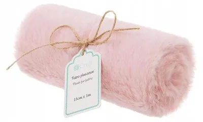 Immagine prodotto di Pelliccia sintetica decorativa rosa, 15 cm x 1 m