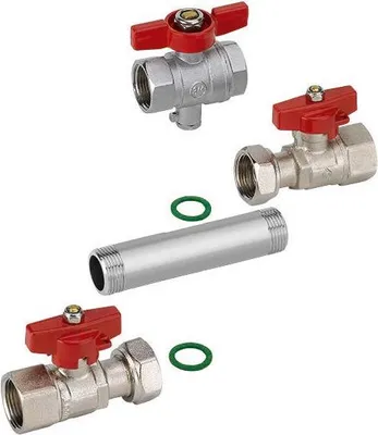 Immagine prodotto di Einbausatz für Wärmezähler – Direktmessung 3/4" 130 mm Wassergeräte