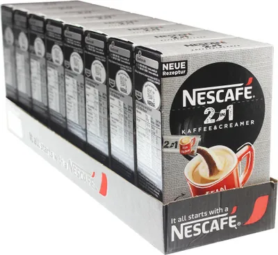 Produktbild von Nescafé 2in1 Sticks, Instantkaffee mit Creamer, Instant Kaffee, 80 Portionssticks