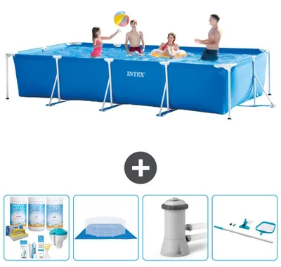 Immagine prodotto di Piscina fuori terra rettangolare - 450x220x84 cm - 5 pezzi - Modello S20847