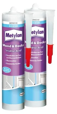 Produktbild von Metylan Wand & Decke Struktur-Acryl Fugen Dichtmasse 2x300 ml Dichtstoff