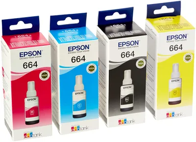 Produktbild von Epson EPT664BK/C/M/Y Tintenpatronen, 4 Stück