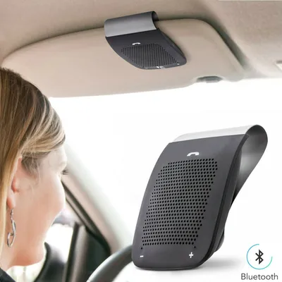 Productafbeelding van Draadloze speaker, Bluetooth, handsfree, autoradio, speaker voor telefoonhouder, zwart