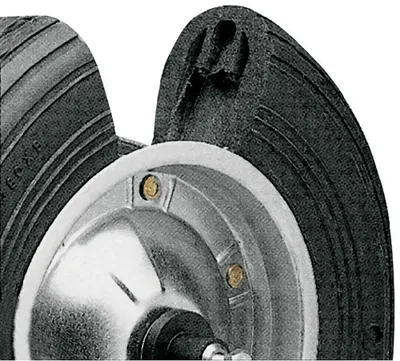 Produktbild von Hohlgummirad zu Fort- Schiebek. 380 x 80 mm