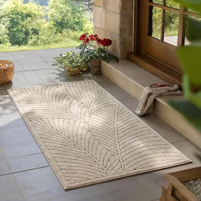 Obrázok produktu pre Carpetsale24 Vonkajší koberec, moderný dizajn v štýle boho, 3D efekt, odolný voči UV žiareniu, ideálny na terasu, do obývacej izby a kuchyne, rozmery 80 x 250 cm
