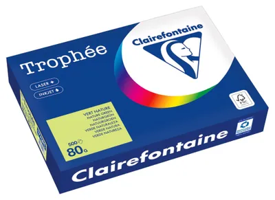 Zdjęcie produktu dla Clairefontaine Kopierpapier 1775PC A4 80g naturgrün 500Bl
