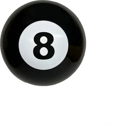 Produktbild von Mystic 8 Ball Scherzartikel, 9,5 cm, schwarze Billardkugel, Fragenbeantworter auf Englisch