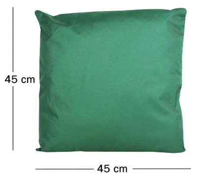 Produktbild von JACK 1x 45x45cm Outdoor Lounge Kissen Dekokissen inkl. Füllung Wasserabweisend Sitzkissen Garten Stuhl Lotus Effekt, Farbe:Dunkelgrün