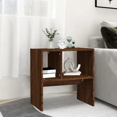 Produktbild von " "Beistelltisch/Flurtisch Moderner design - Sofatisch für Wohnzimmer - Braun Eichen-Optik 50x30x50 cm Holzwerkstoff NeuMöbel 5612688