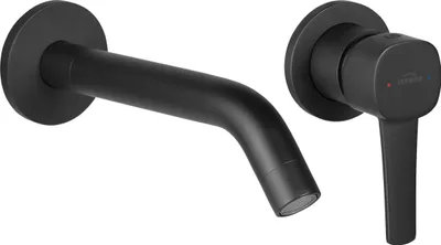 Produktbild von BADLAND Waschtischarmatur Wasserhahn GLAMOUR Mischbatterie für Badezimmer in Schwarz