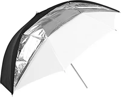 Immagine prodotto di Ombrello GODOX UB-006, nero, argento, bianco, doppio scopo, 84 cm