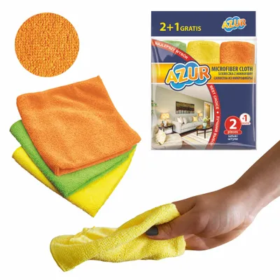 Produktbild von Traditionelles Mikrofasertuch-Set 2+1 gratis 30 x 30 cm - YORK