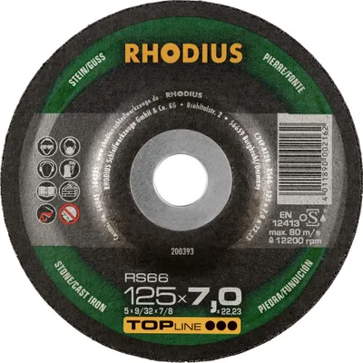 Produktbild von Rhodius Schleifscheibe RS 66 125x7,0x22,23mm Stein Topline - 200393