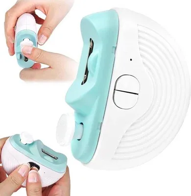 Productafbeelding van Elektrische nagelknipper - USB oplaadbaar - 3 snelheden - Polijstfunctie - Geschikt voor vingernagels en teennagels - Ideaal voor senioren en mensen met dikke nagels - Wit