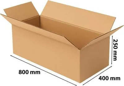 Zdjęcie produktu dla Karton Klapowy Pudełko Kartonowe 800x400x250mm C500