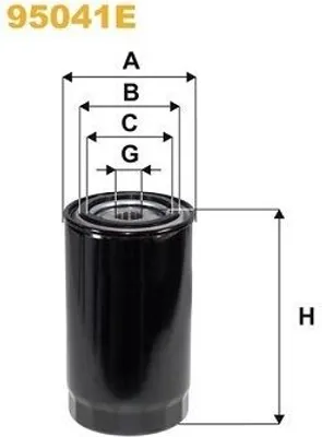 Produktbild von Kraftstofffilter WIX FILTERS 95041E für NISSAN ATLEON Anschraubfilter