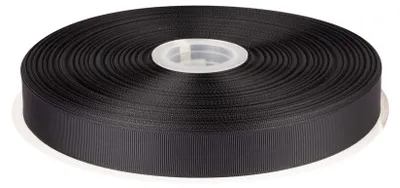 Productafbeelding van Solidchoice - 22mm x 91m Grosgrain Lint voor Cadeaus en Decoratie (Zwart)