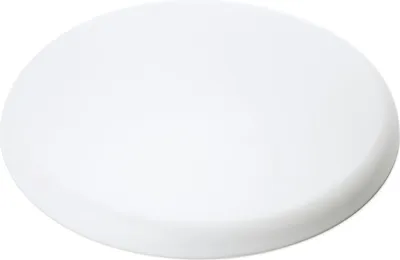 Image de Couvercle extra plat Boîtier de distribution PVC blanc Rosace Boîtier de plafond Finition légère, ronde, 135 mm