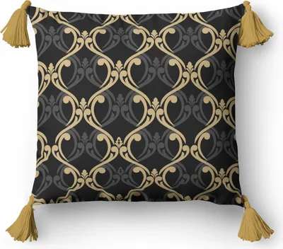 Immagine prodotto di Copricuscino decorativo 45x45 mosaico grafite e oro